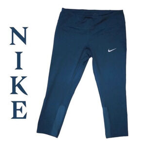 Royal blue Nike dri-fit capri workout leggings‎